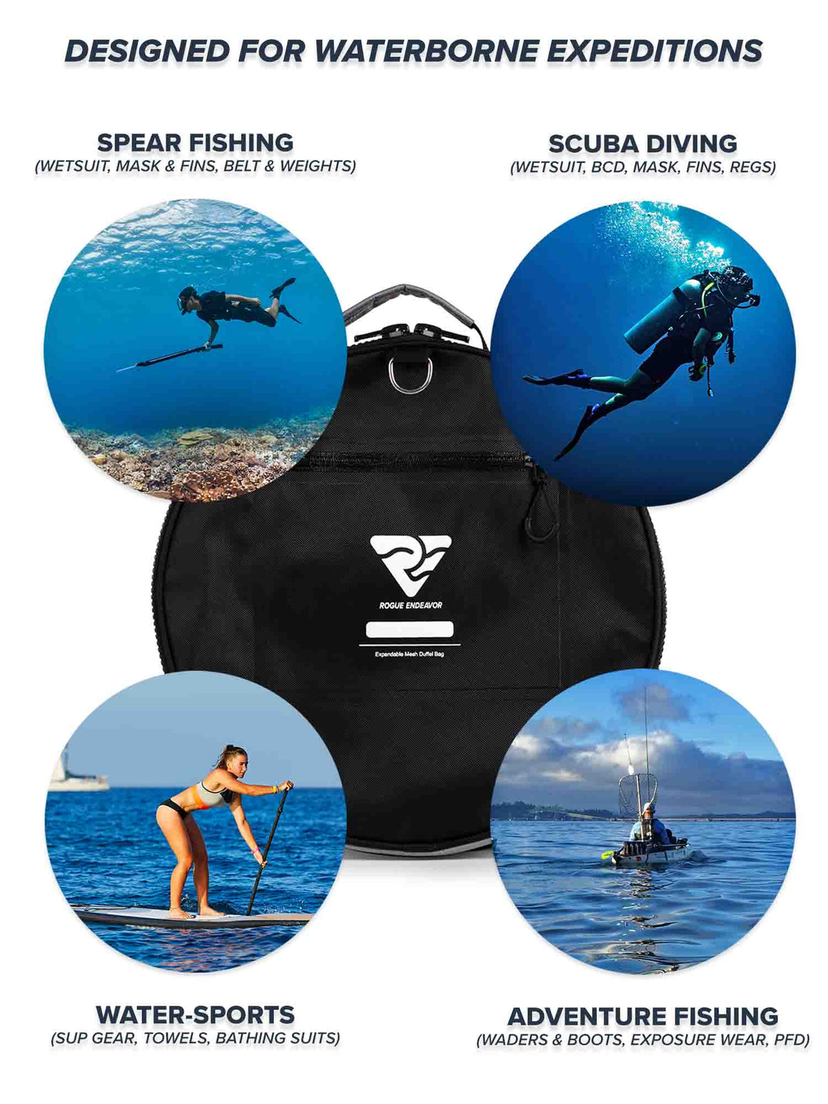 Collapsible Mesh Duffle Bag