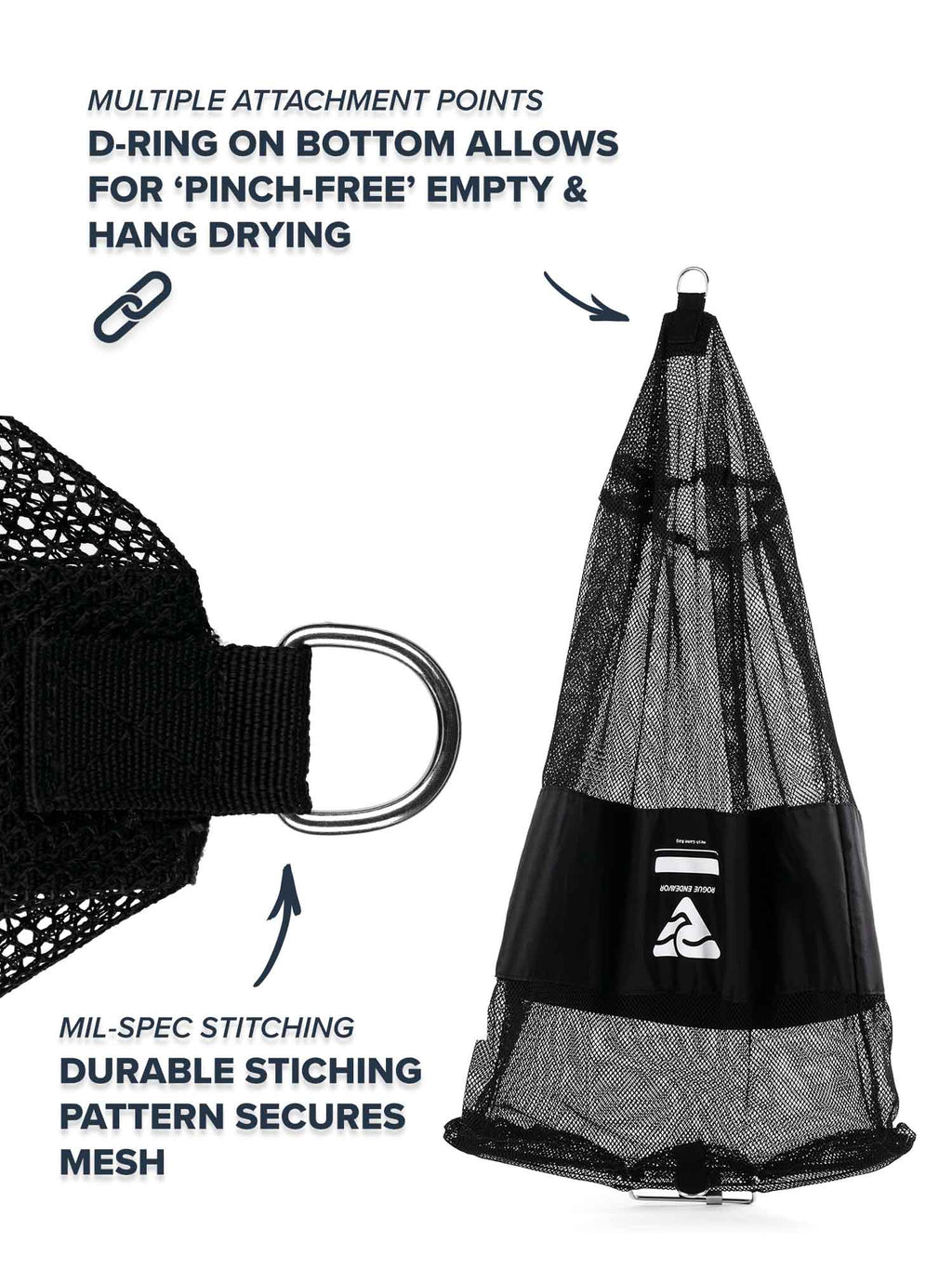 Mesh Fish Bag premium woven nylon material