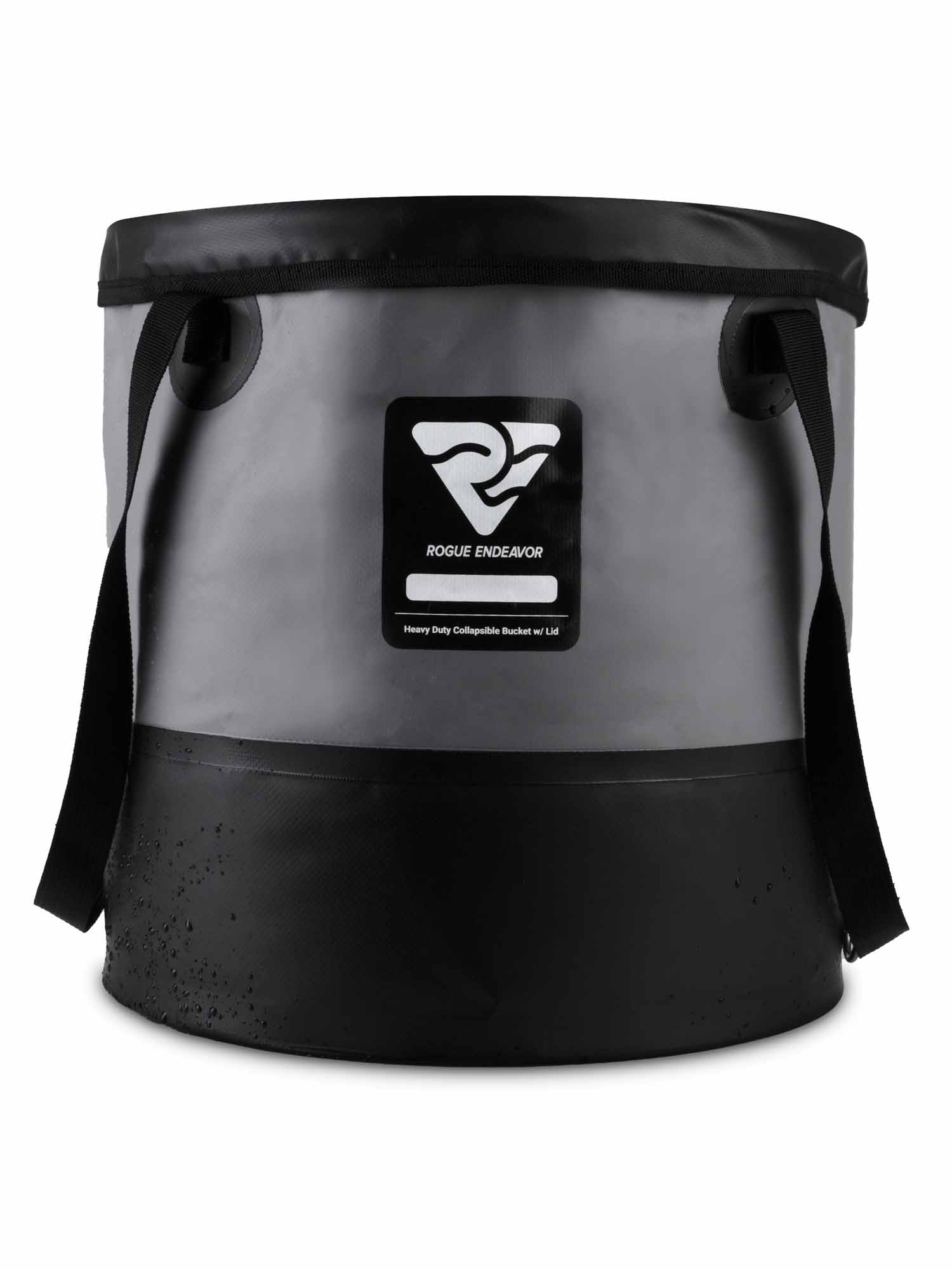 Rogue Endeavor Collapsible 5-Gallon Bucket with sealed lid marine-grade TPU