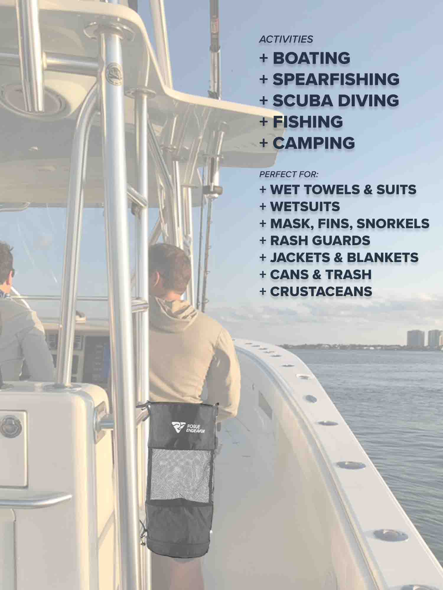 Collapsible Free Dive Bag twist-and-zip collapse