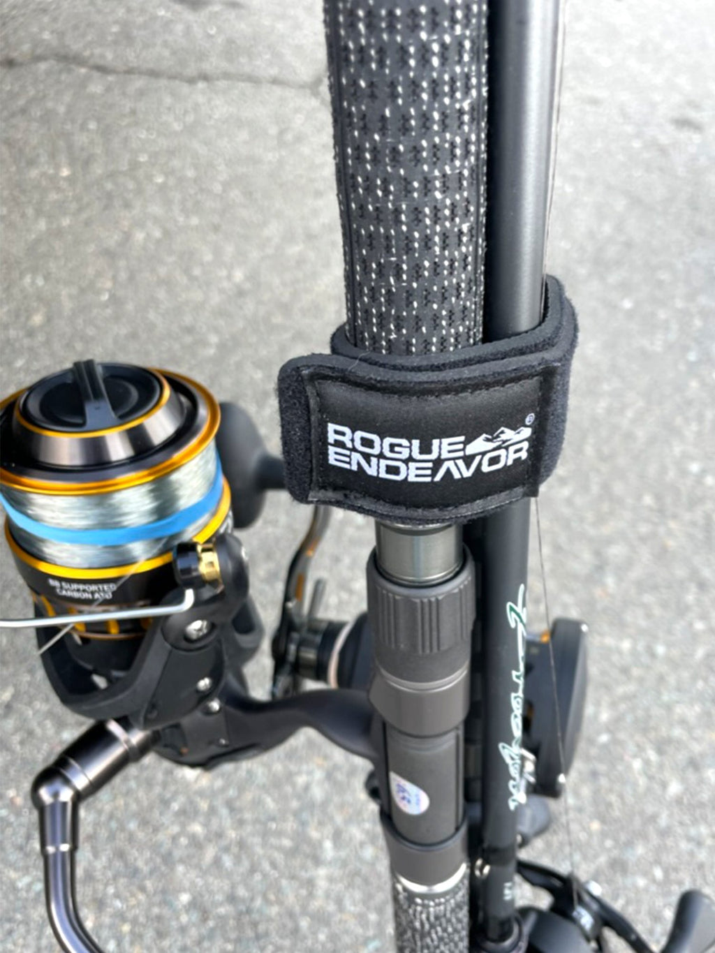 Fishing Rod Wraps neoprene material close-up