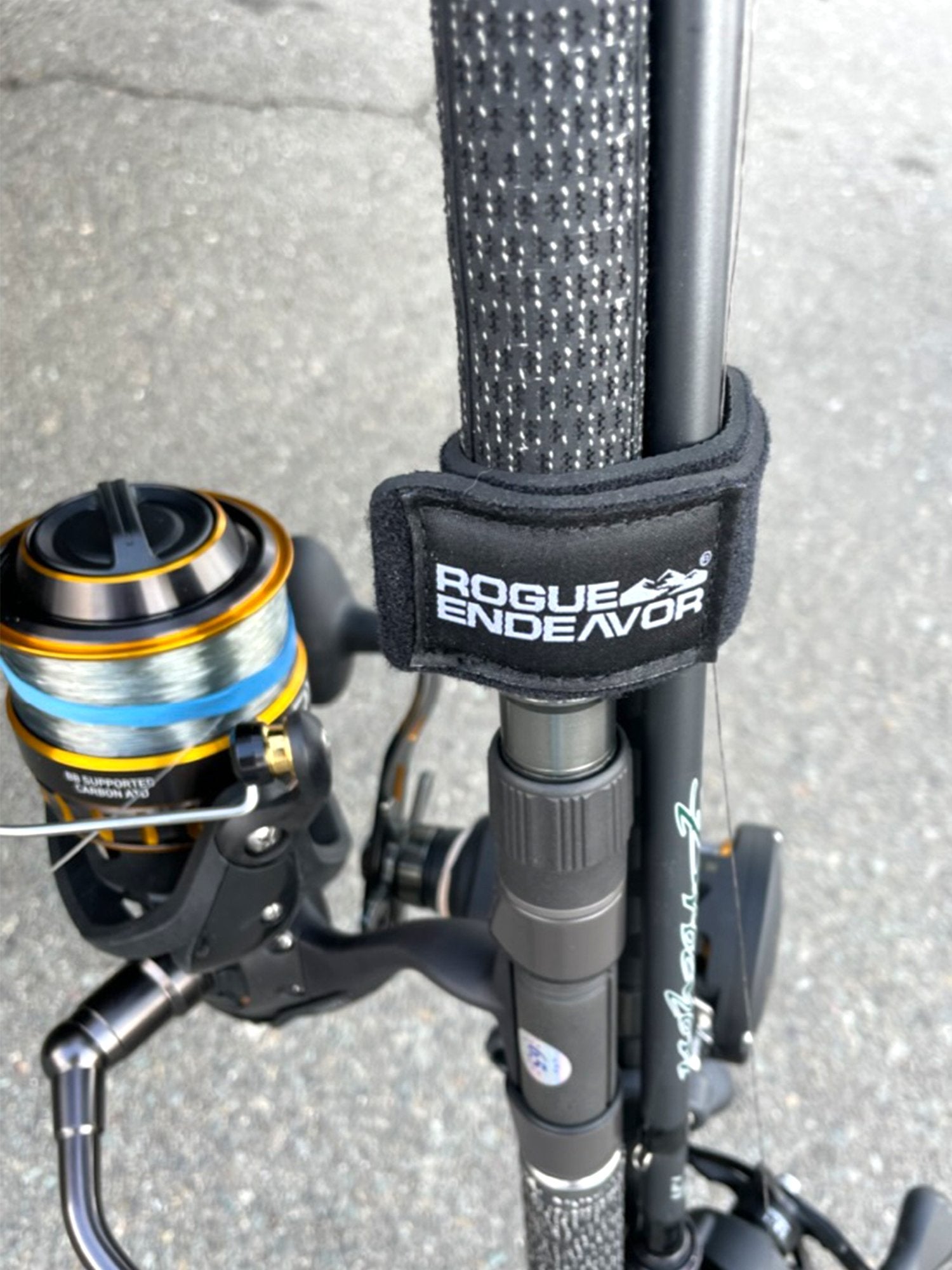 Fishing Rod Wraps neoprene material close-up