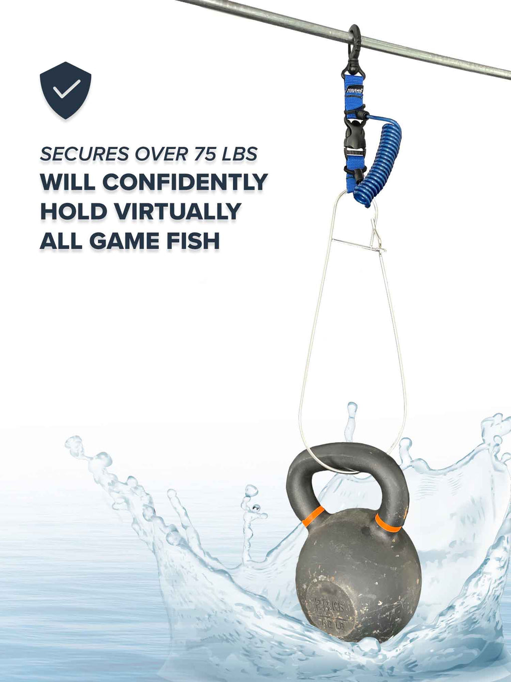 Heavy Duty Fish Stringer in kayak fishing use