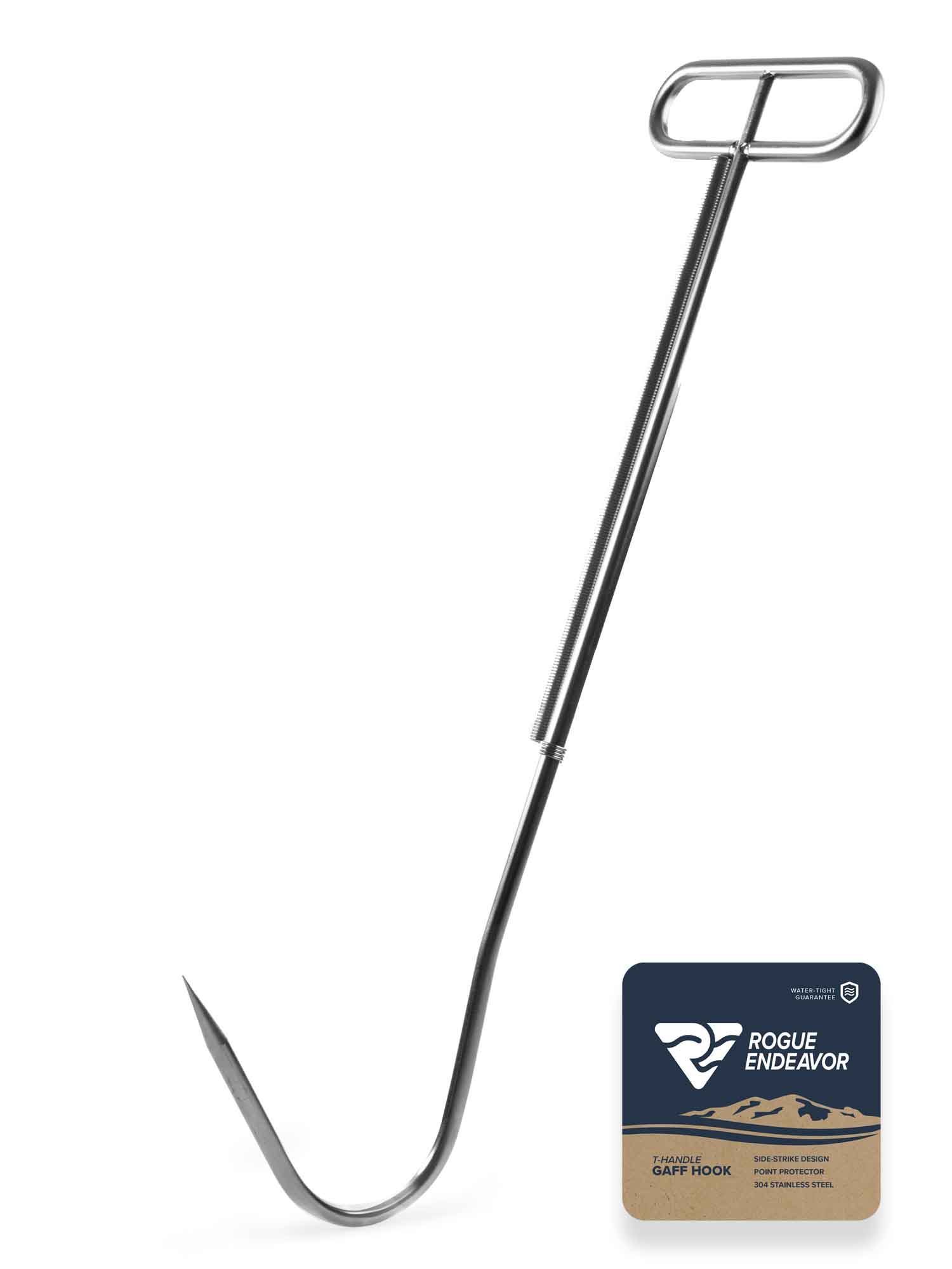 Heavy Duty Kayak Gaff Hook integrated tip cover detail