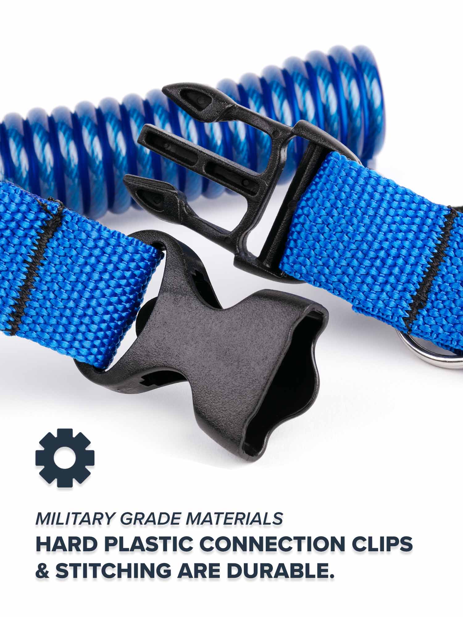 Heavy Duty Camera Lanyard steel-core extending coil