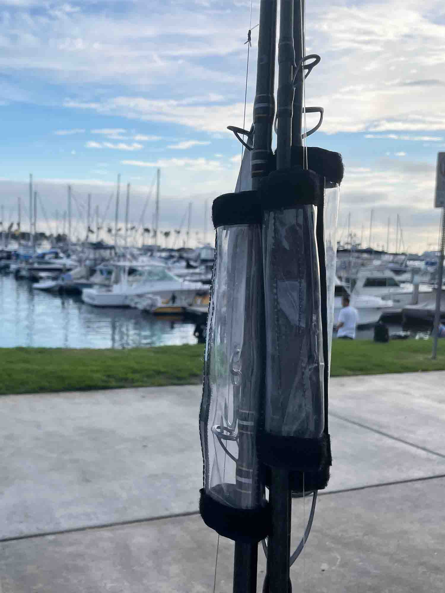 Heavy Duty Lure Wraps grey hook-and-loop closure