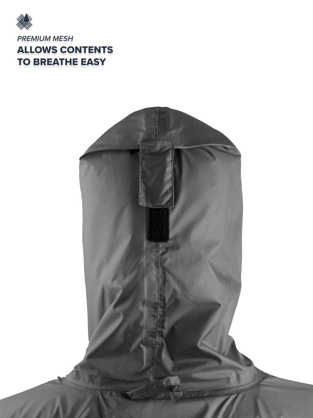 Hooded Rain Poncho stainless corner grommets