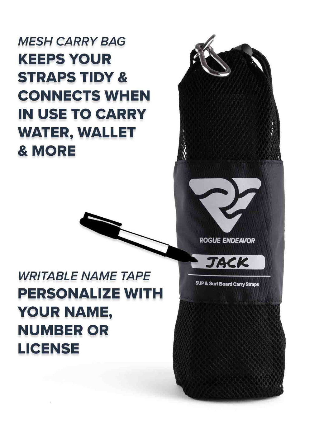 SUP Carry Straps lifestyle shot on cliff trail