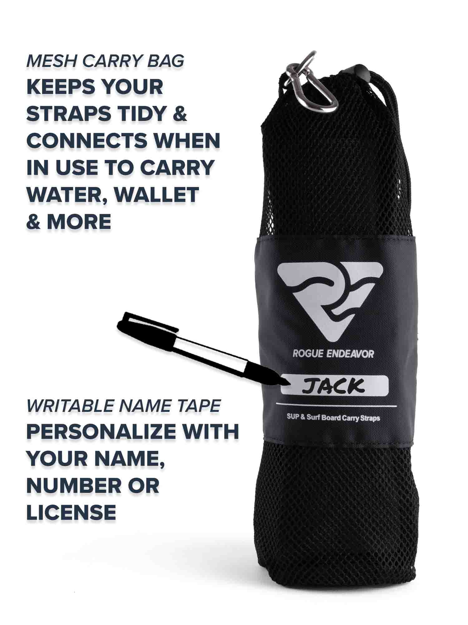 SUP Carry Straps lifestyle shot on cliff trail