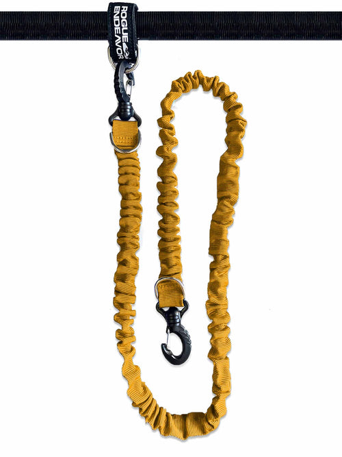 Rogue Endeavor Stretch Nylon Paddle Leash with dual D-rings for kayak and SUP